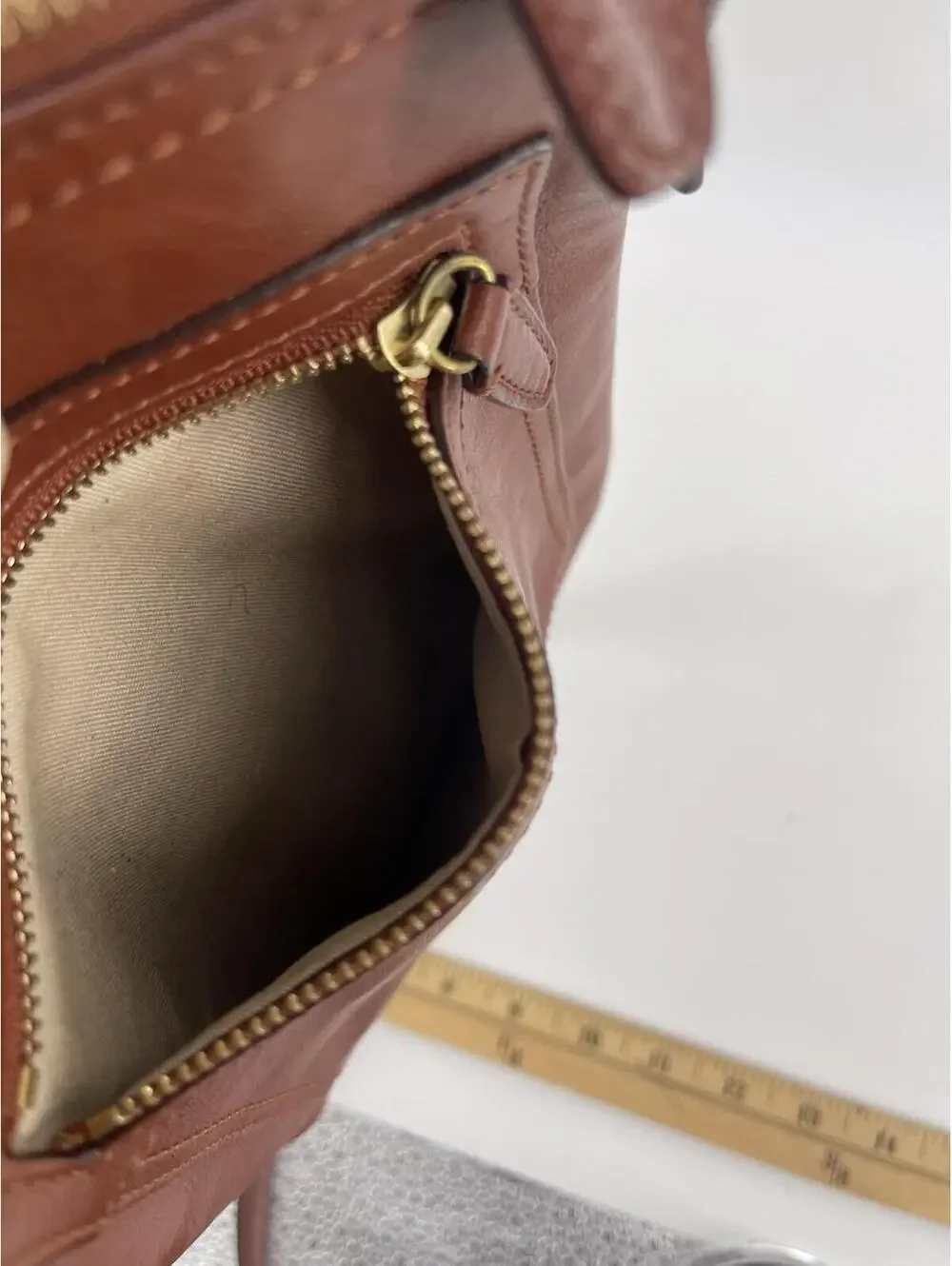 Coach Legacy Cognac Leather Crossbody‎ Bag Purse Brass Hardware Women’s